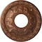 Ekena Millwork Leaf Ceiling Medallion (Fits Canopies up to 4 3/4"), 11 3/8"OD x 3 5/8"ID x 1 1/8"P, Polished Copper CM11LFPOS - alternate 1